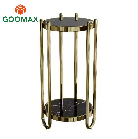 Contemporary Stainless Steel Flower Stand for Floral Displays and Custom Branding