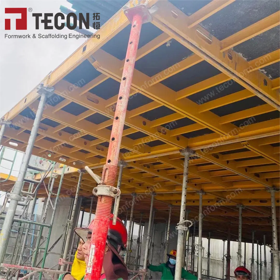 Tecon Aluminium Frame Panelized Early Stripping Fair Faced Concrete Peri Type Skydeck Slab Formwork