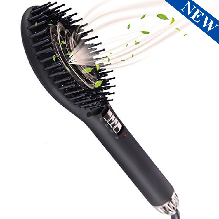 Newest Patented 3 in 1 Hot Air Hair Drying and Straightening Brush
