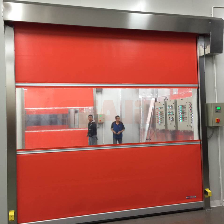 Hot Selling PVC Fabric Exterior Roller Rapid High Speed Rolling Shutters Door