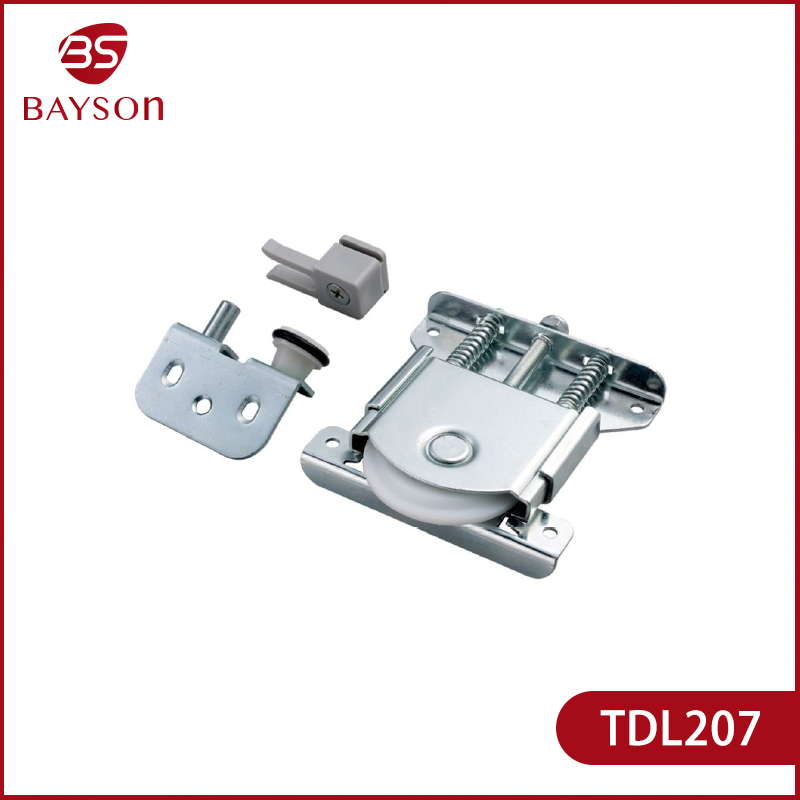Premium Tdl207 Wardrobe Sliding Door Track Wheels with Stoppers