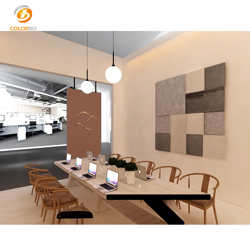 OEM Carton Packed Flame Retardant Customized PET Panel Partition Office Furniture Screen