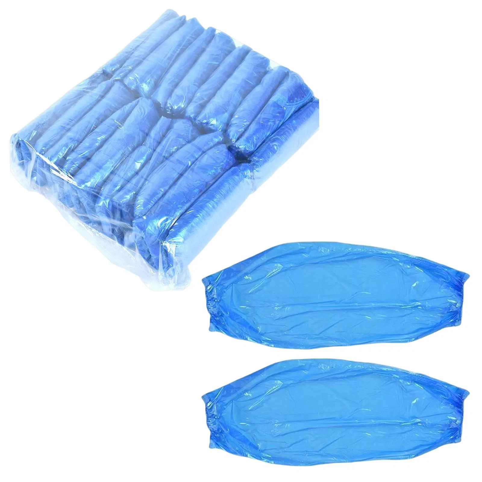 Single Use Cleanroom PE Oversleeves with Elastic at Ankles and Elbow