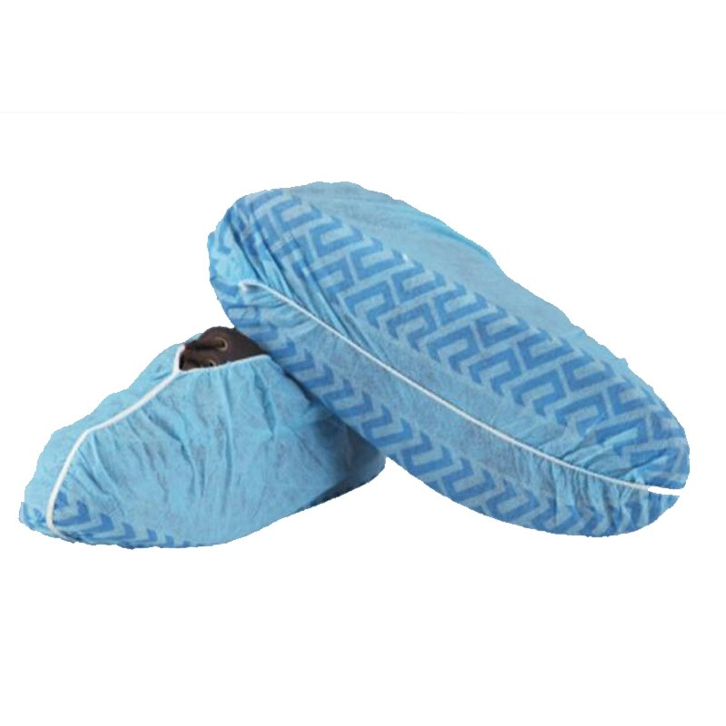 Non-Sterile Antideslizante Cubrezapato Descartables Con Blue Color 25-40GSM
