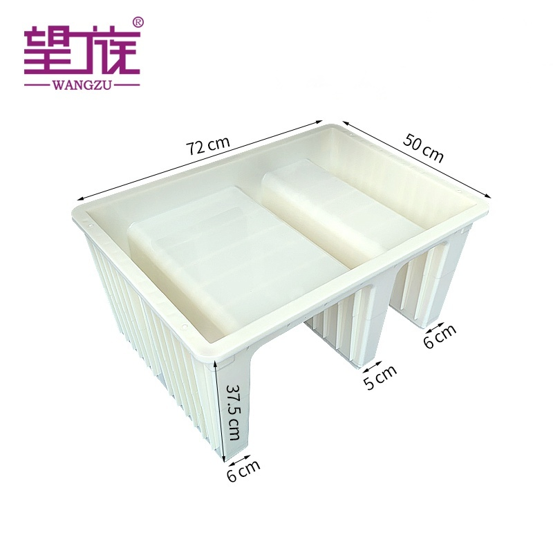 Durable Plastic Three-Slot Cable Trough Mold for Efficient Wiring