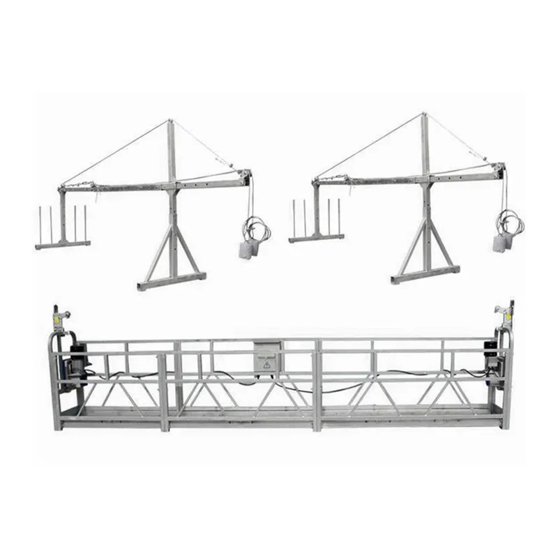 Anti Slip Electric Hoist Gondola Steel Suspended Platform for Facade Construction