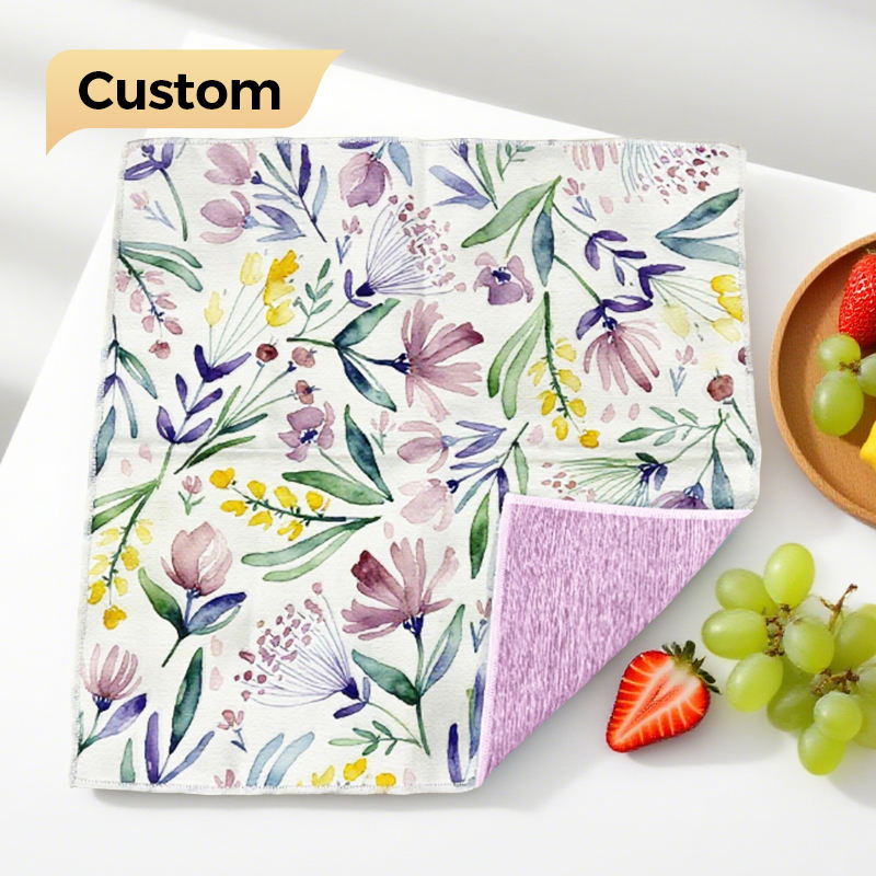 Uniquely Textured and Highly Effective Scrubbing Kitchen Microfiber Towels for Dealing with Stubborn Sticky Residue on Pots and Pans