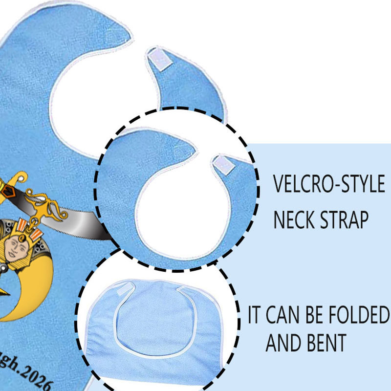 Anti-Fouling Food, Elderly Bib, Saliva Bib, Suitable for Men and Women, Eating Cloth Bib