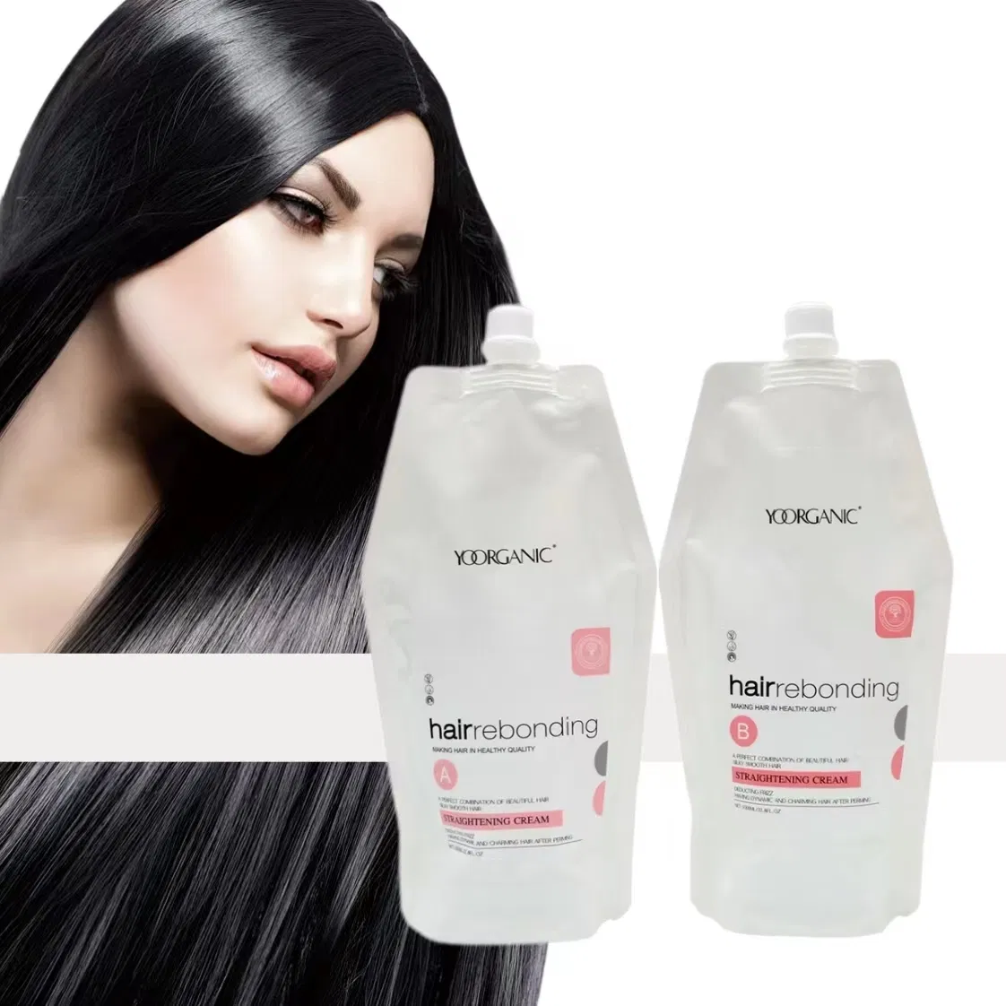 Boda Factory Price Permanent Keratin Rebonding Hair Straightening Cream Perm Lotion 1000ml*2 Sets