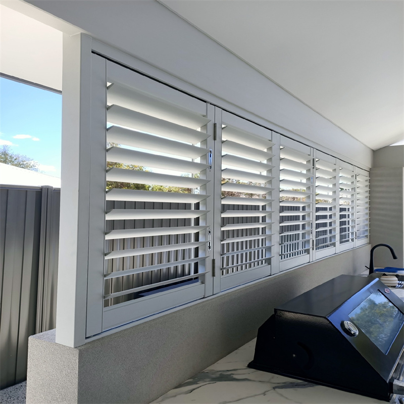 High Security Reinforced Slats Anti-Theft Privacy Protection for Outdoor Aluminum Shutter