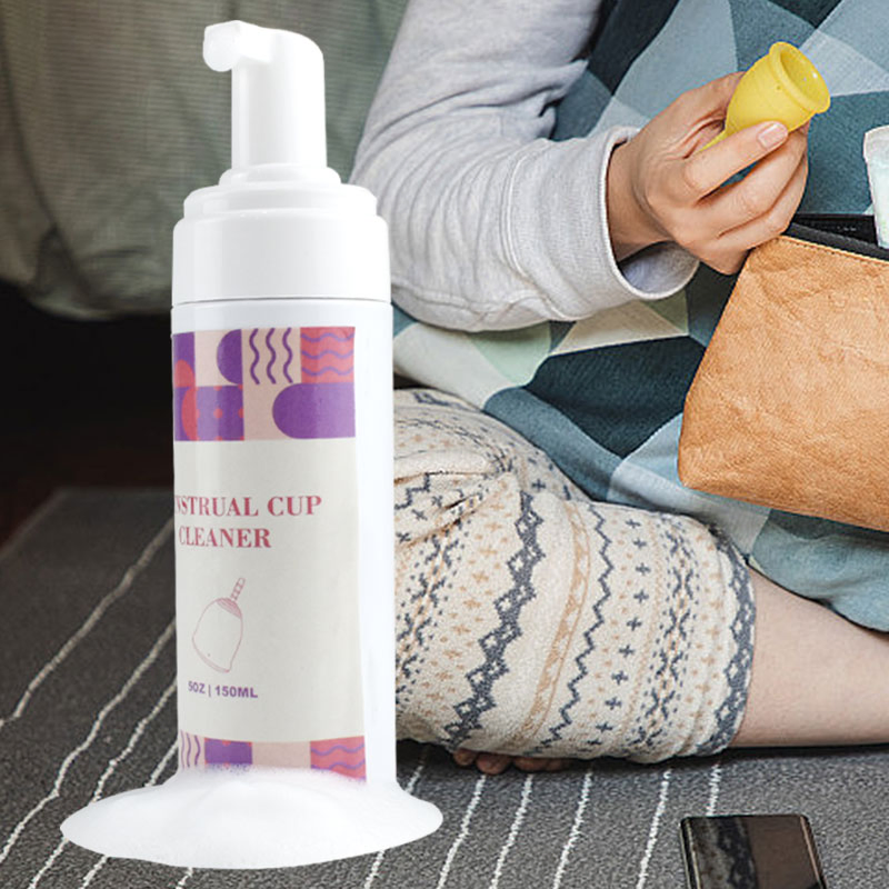 Gentle Private Label Organic Feminine Vaginal Menstrual Cup Cleaning Foam Vaginal Yoni Foam Wash Feminine Wash
