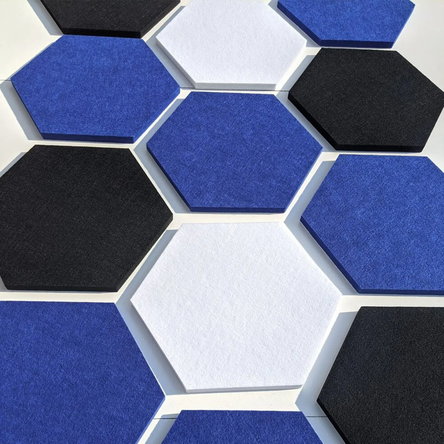 Hexagon Sound Absorption 100% Recycle Polyester Fiber Acoustic Panel