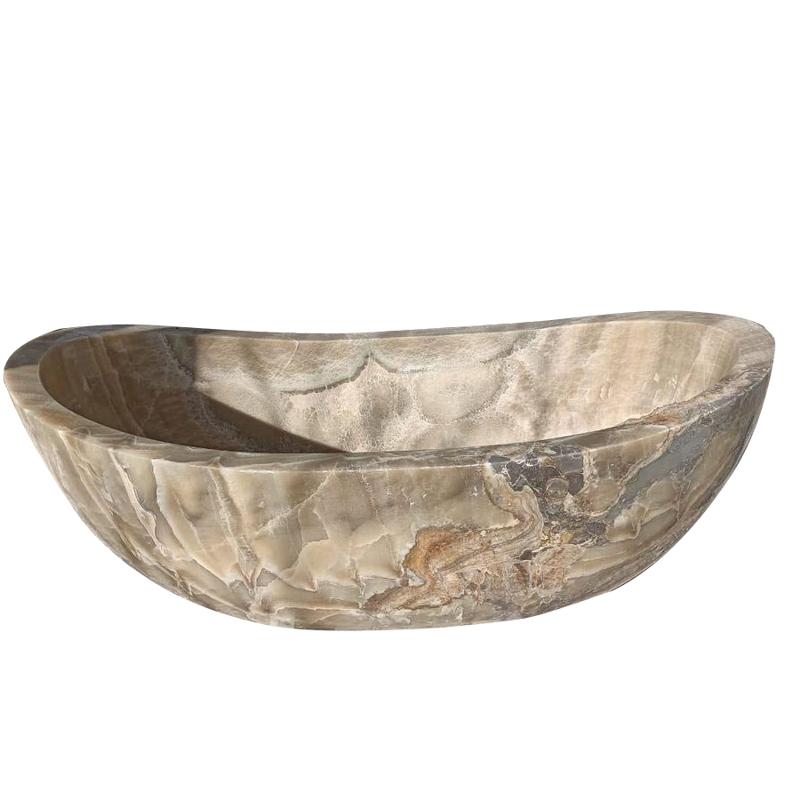 Modern Home Bathroom Stone Used Bath Tub Onyx Bathtub