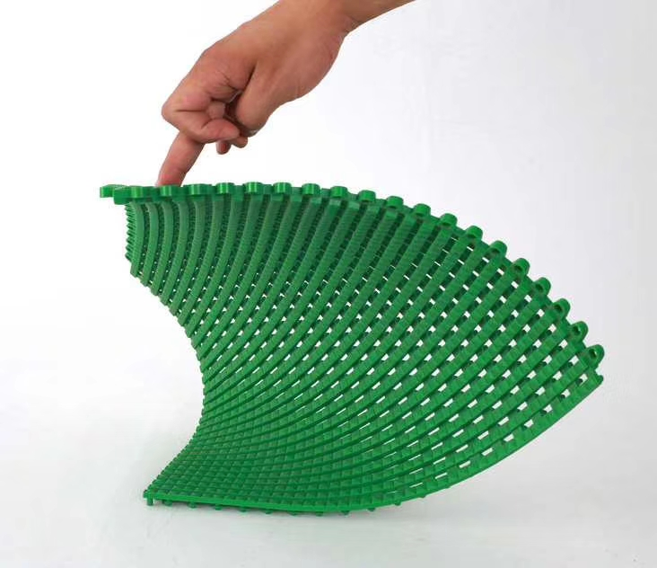 Модульная ПВХ плитка для гаража, 500x500 мм, зеленая