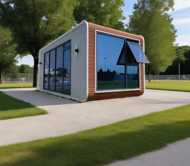 Modern Mobile Modular Prefab/Prefabricated Steel Structure Space Apple Cabin