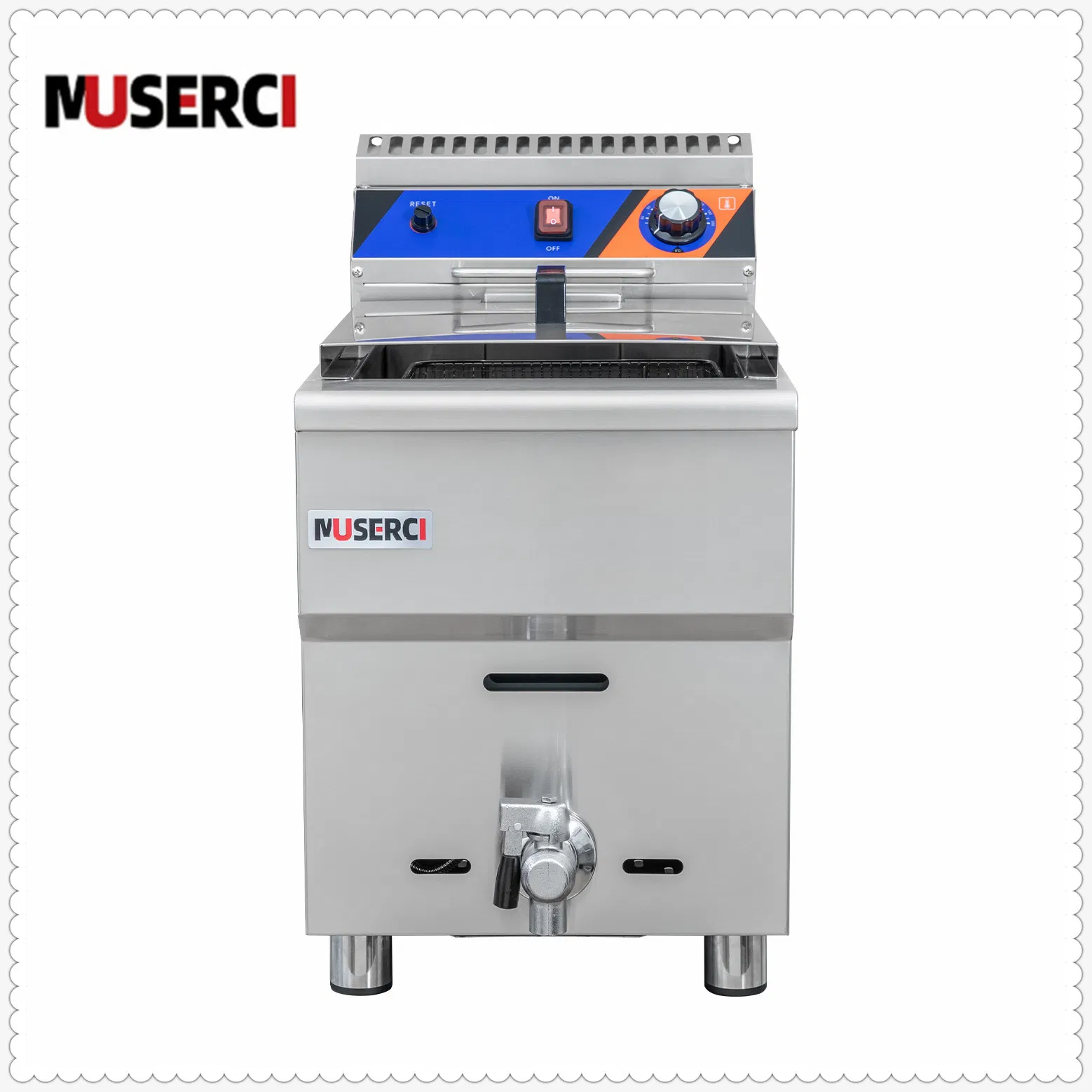 Versatile Fryer with Safe Operation and Non-Stick Basket