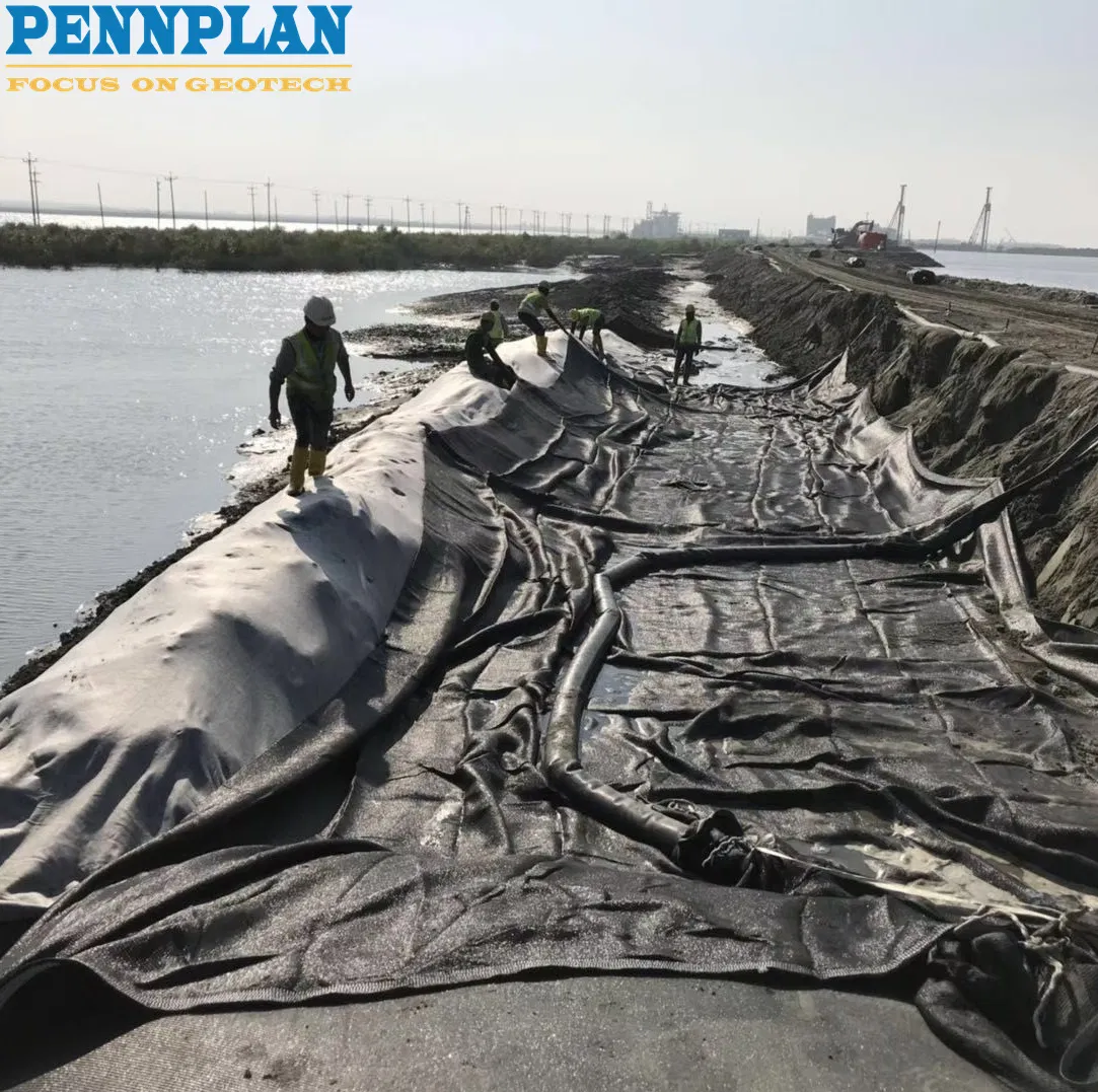 Geo Greenwall Geotextile Tube Geobag Geotextile Tube Silt Curtain Geotechnical Fabric