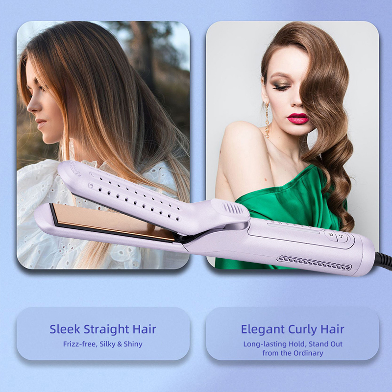 Professional 2 in 1 Hair Straightener Curler with Negative Ion