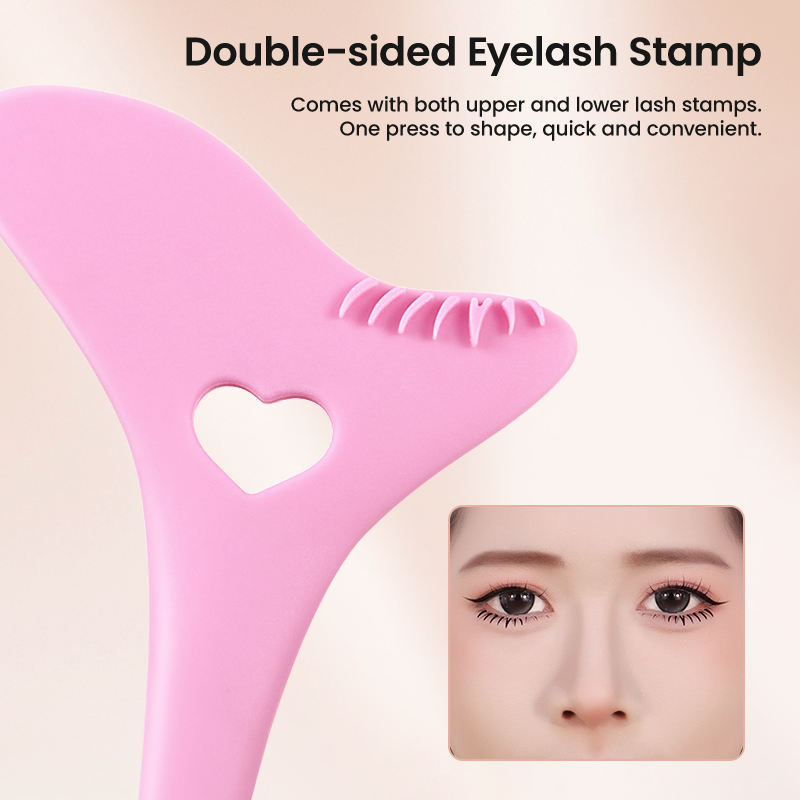 Multifunction Reusable Silicone Eyeliner Stencils Wing Tips Marscara Drawing and Lipstick Wearing Aid Face Cream Mask Applicator Silicone Eye Makeup Tool