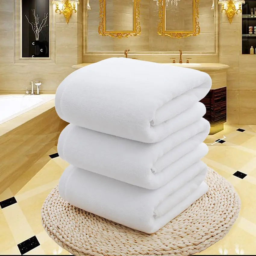 Luxury 100% Cotton Grey Hotel Bath Towel Sets Soft Hand Towel