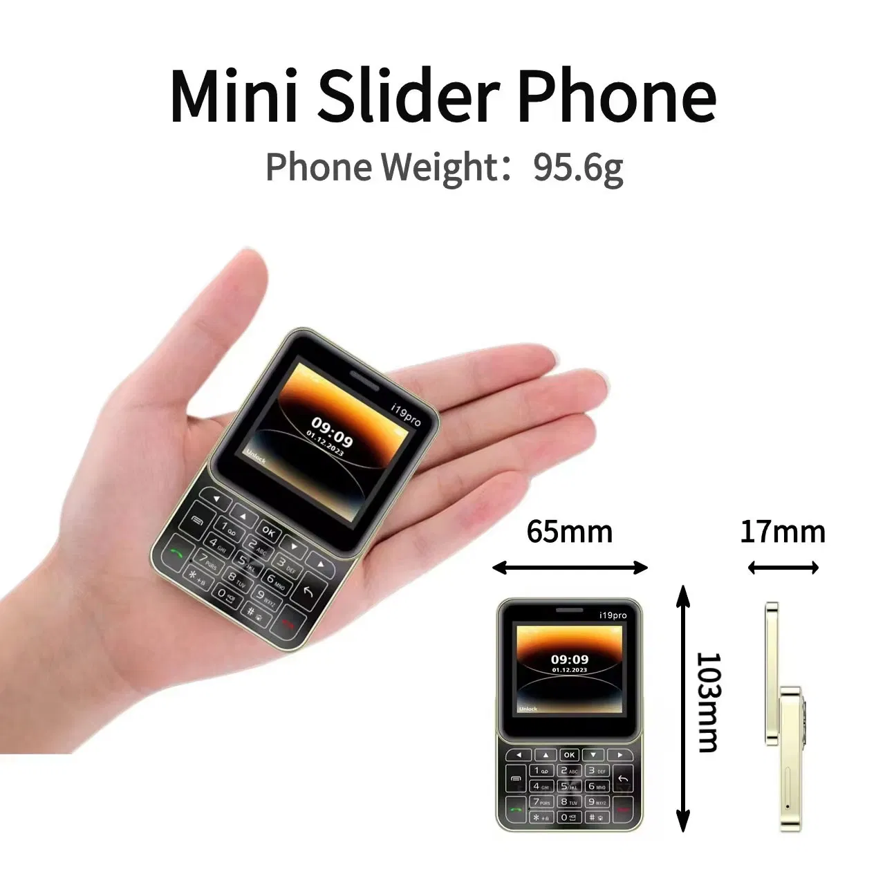Кнопочный телефон 2.4 дюйма, 1050 мАч, Dual SIM, GSM