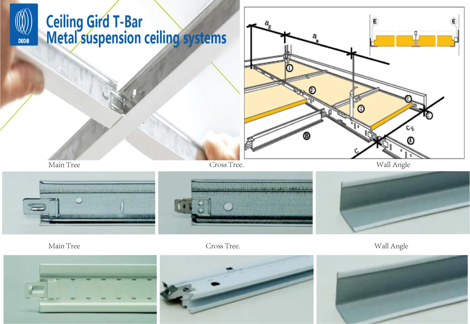 Cleanroom Ceiling Grid Ceiling Tgrid