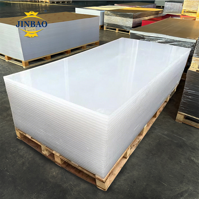 Jinbao 6FT X 8FT Pastel 3mm White Black Glitter Mirror Frosted Acrilico Plastic Color Clear Glass Perspex Extrude PMMA Panel Cast Acrylic Sheet