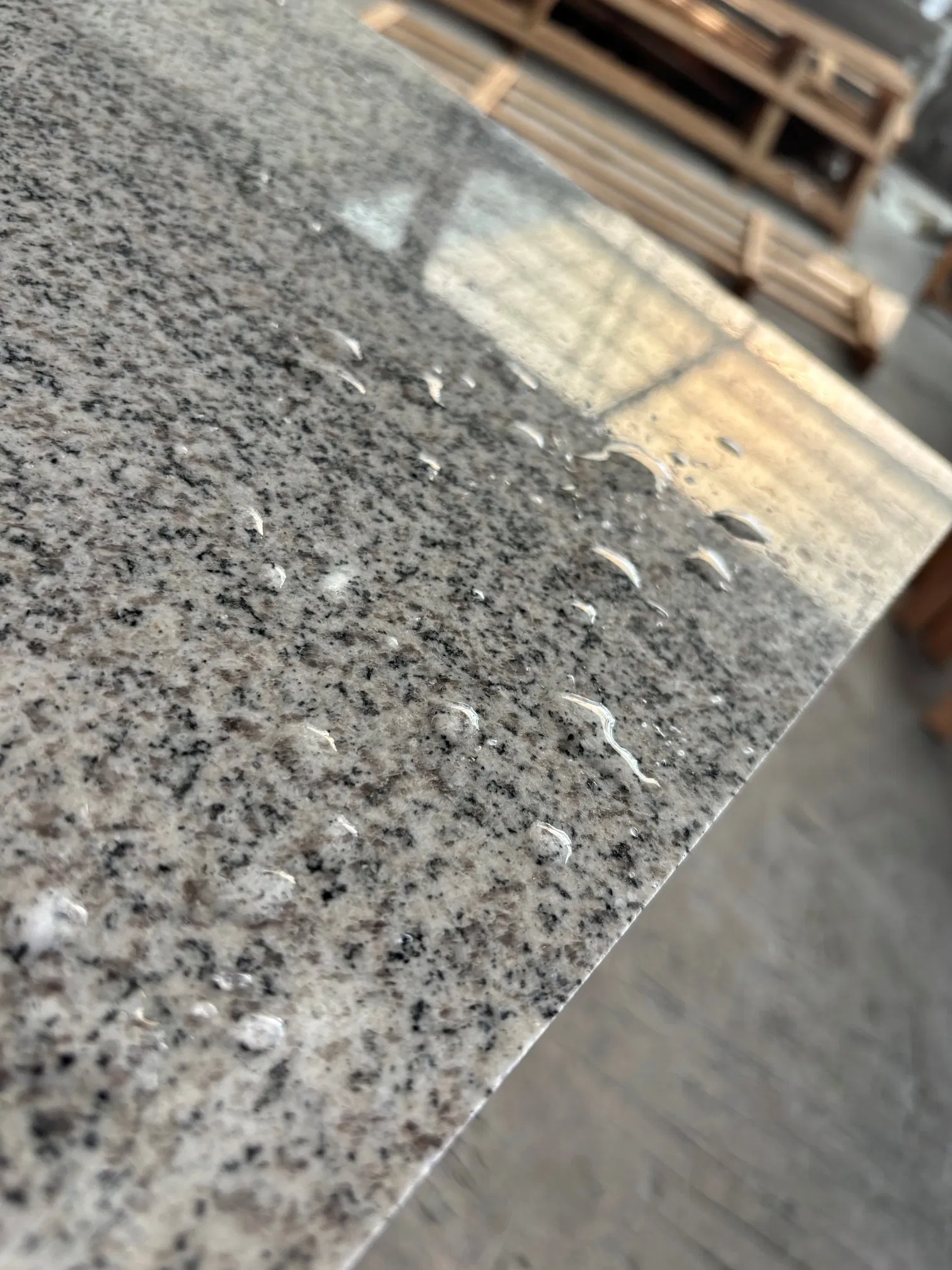 Viscount White Granite for Tiles/Slabs/Countertop/Vanitytop