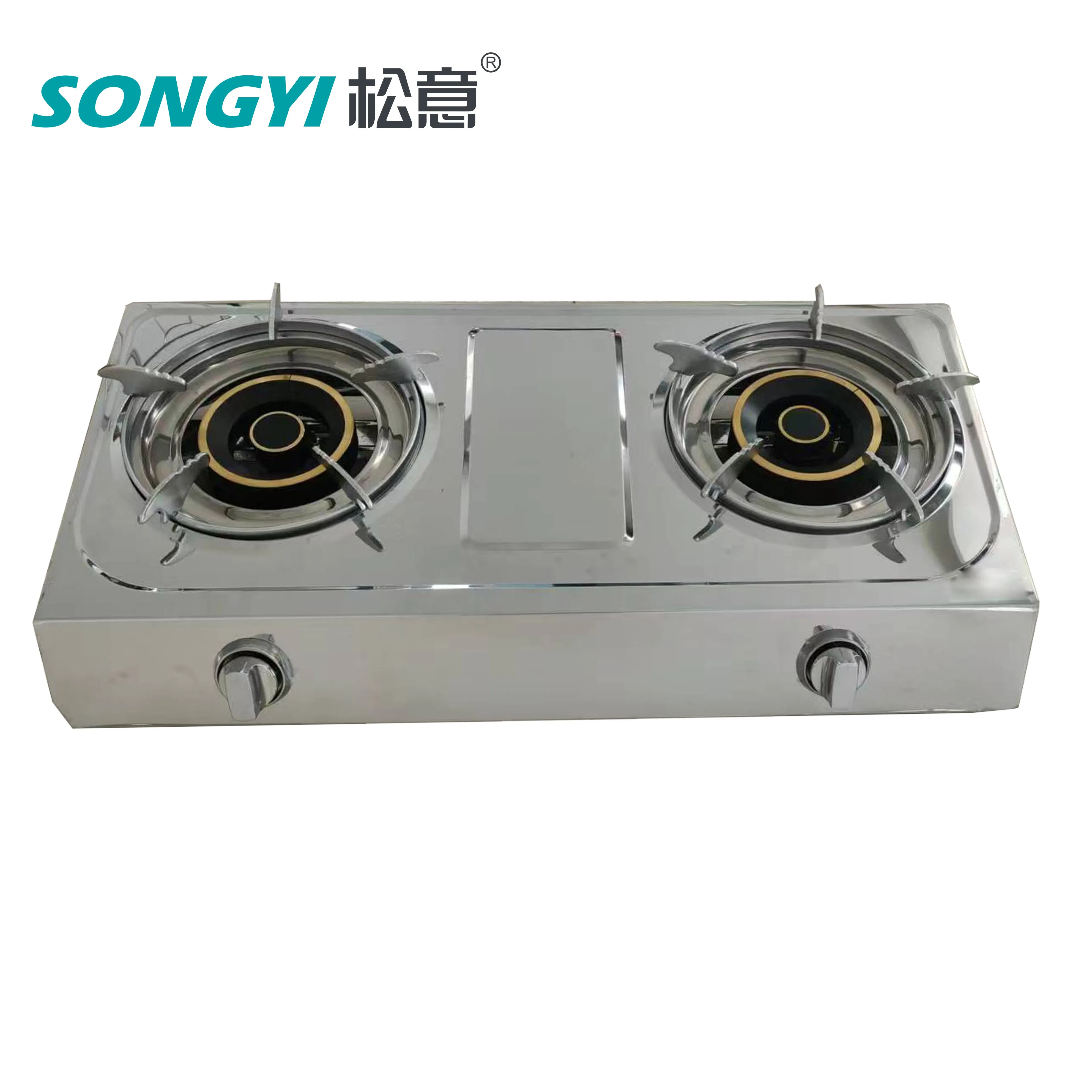Intelligent Instant Table Gas Burner Knob Control Thin Gas Stove with Stainless Steel Panel for Cook