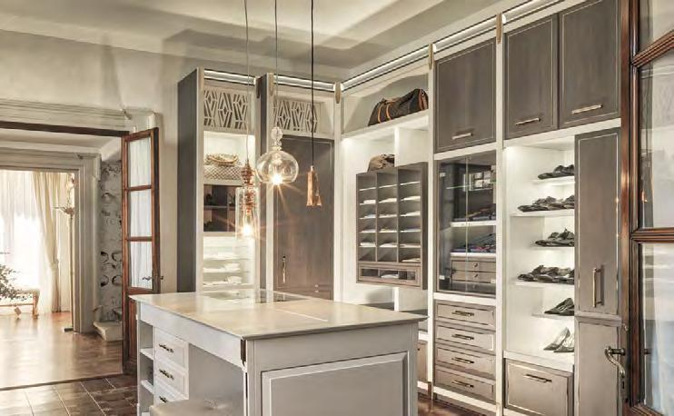 Modern Kitchen Storage Cabinet with Adjustable Shelves and Glass Doors