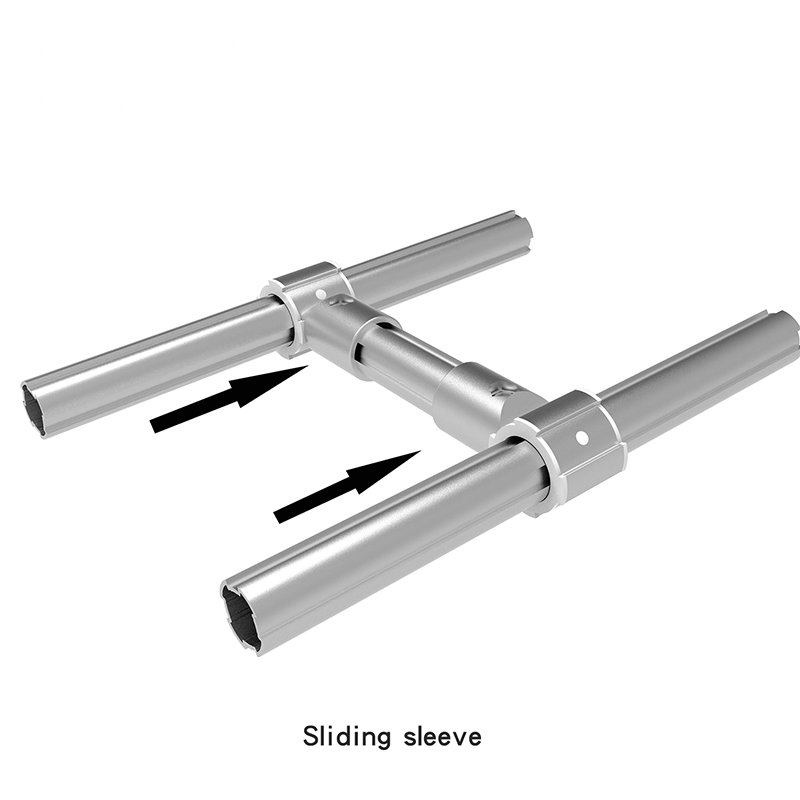 China Manufacturer 1216 37mm Sliding Sleeve Fasteners for Diameter 28mm Aluminum Pipe Aluminum Profile Aluminum Extrusion Workbench