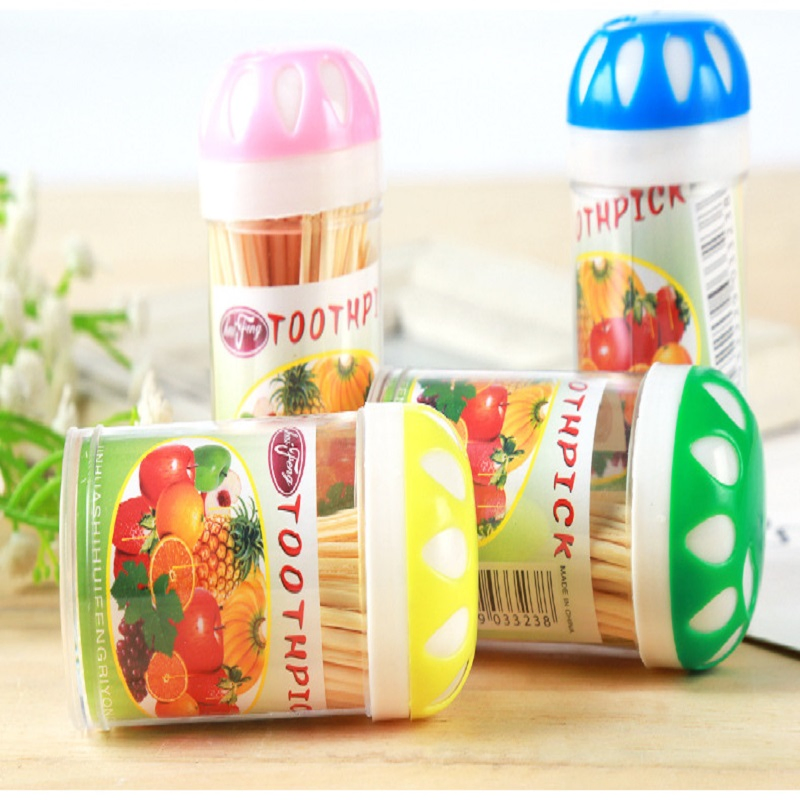Bottled Quill Toothpick Silicone Sensor Toothpick Dispenser