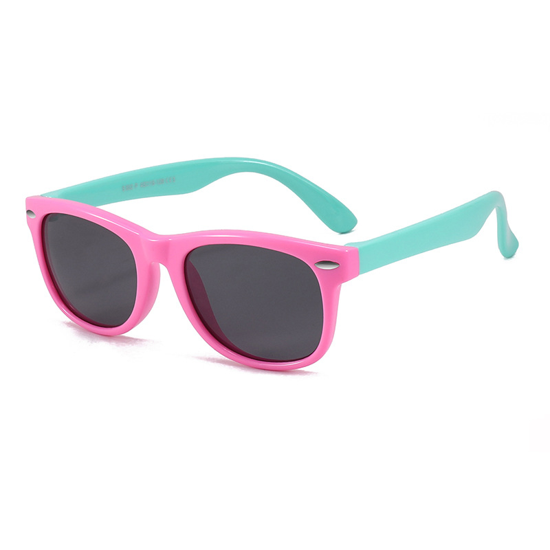 New Spot Wholesale Silicone Anti-UV Glasses Polarized Children's Sunglasses