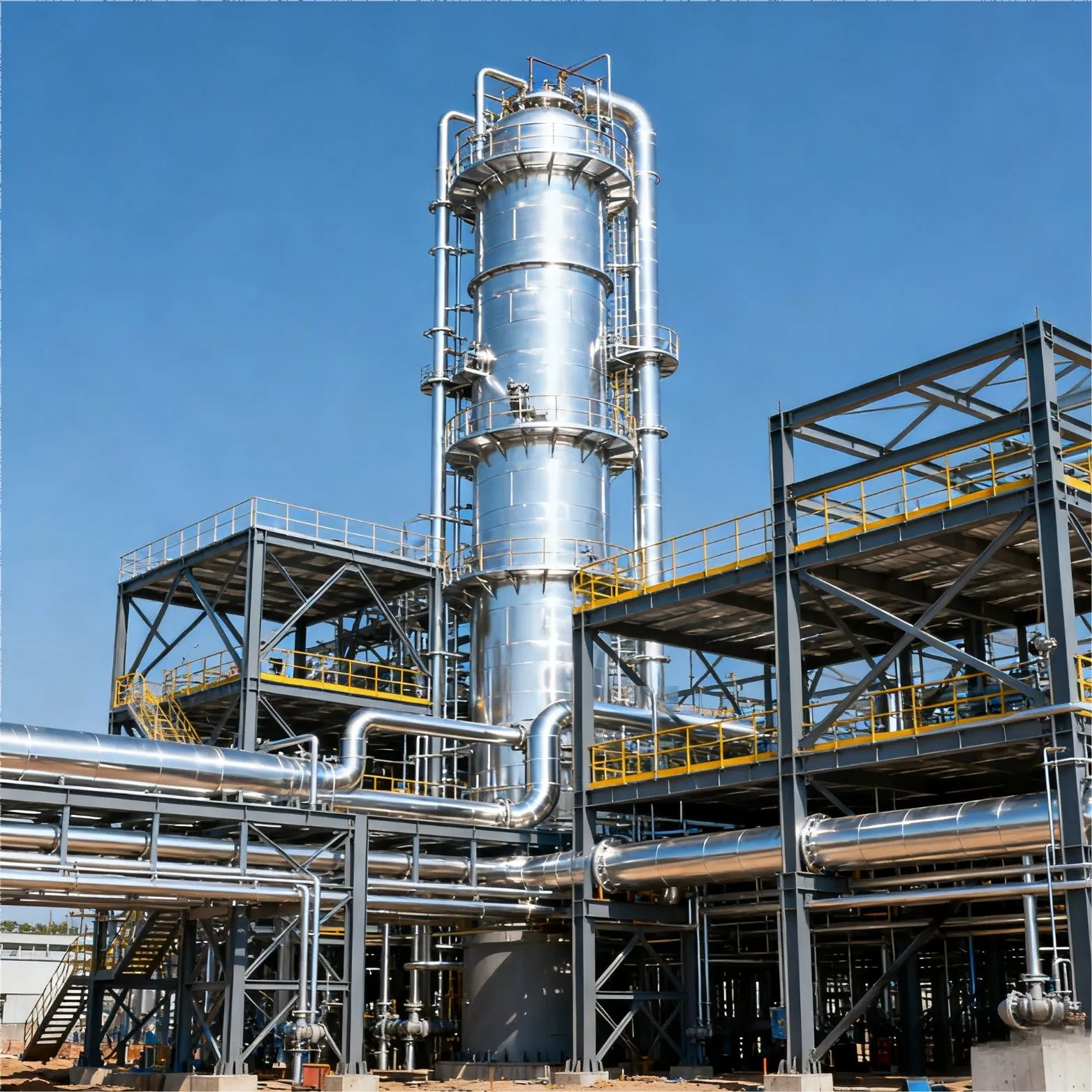 Petrochemical Pipe Rack with Q355b Steel & Creep-Resistant for Coal-Chemical Projects