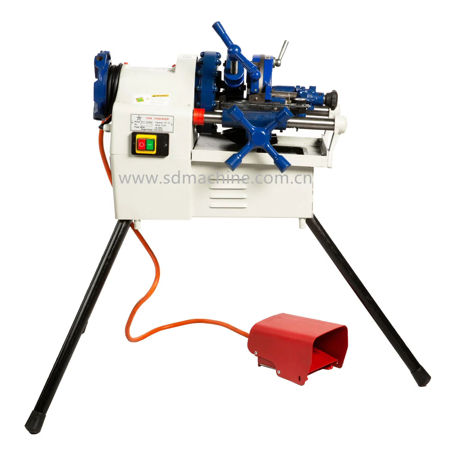 2" Steel Pipe Threading Machine For Galvanized Pipe/ MS Pipe/Stainless Steel Pipe