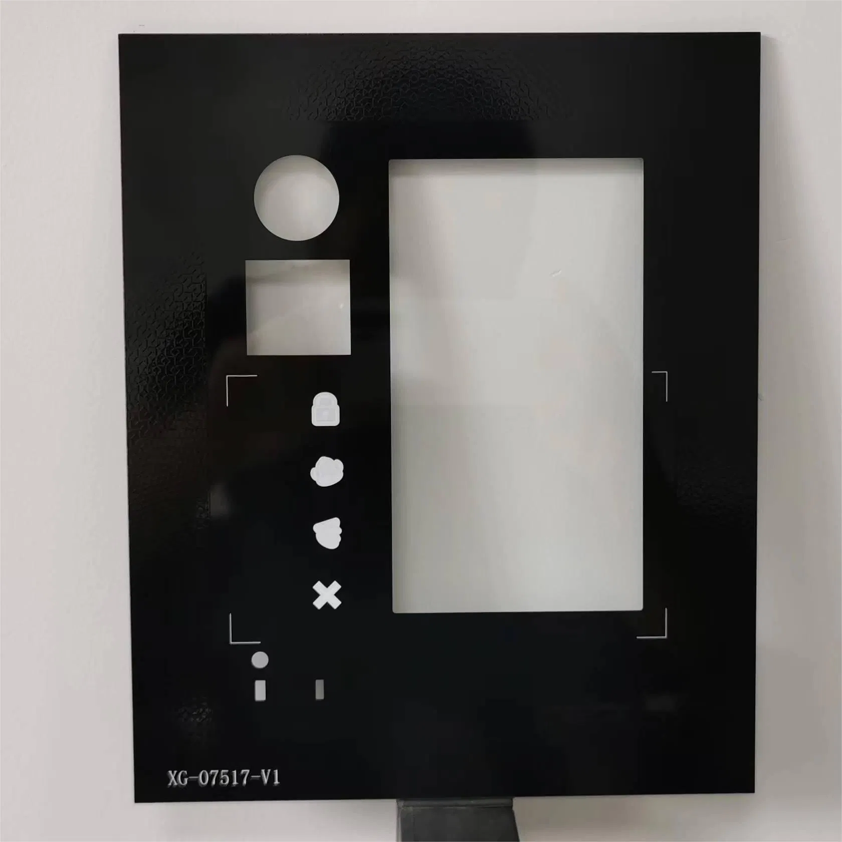 Premium Tempered Glass Front Door Panel with Silk Screen Design