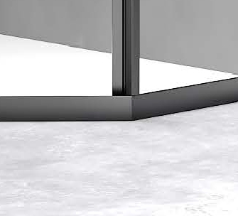 Elegant Frameless Shower Enclosure with Modern Shower Door Design
