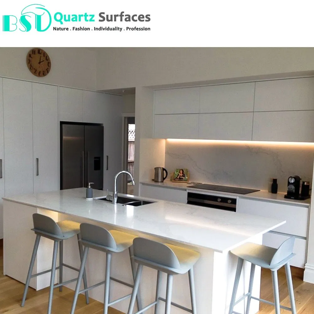 Non-Silica Calacatta Quartz Zero-Silica Engineered Stone for Modern Kitchens