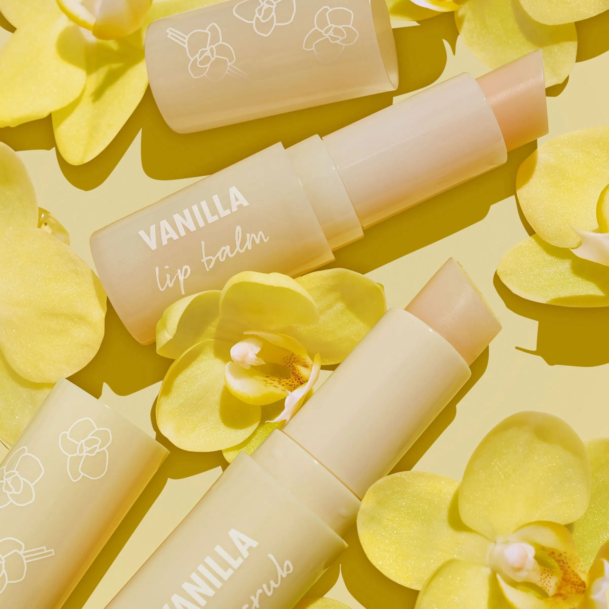 Custom Antioxidant Vanilla Nourish Lip Exfoliator Vegan Lip Scrub Balm