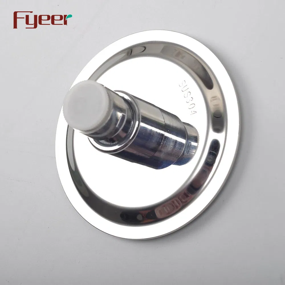 Fyeer Mirror Chromed 4 Inch Stainless Steel Shower Head