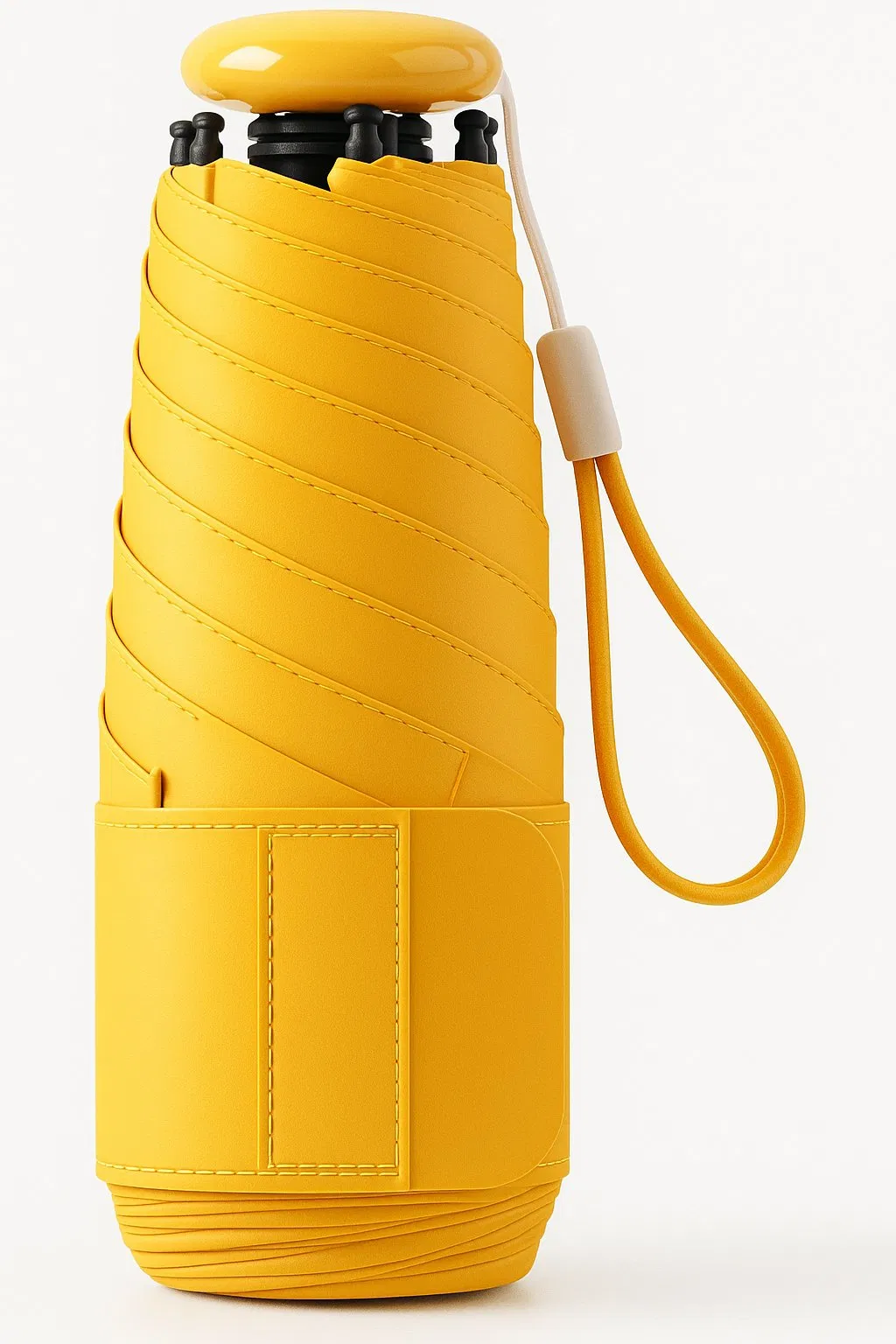 Mini Travel Folding Umbrella for Women Men Kids-Portable Compact Pocket Parasol, Lightweight Small, 6 Ribs, Anti UV Protection