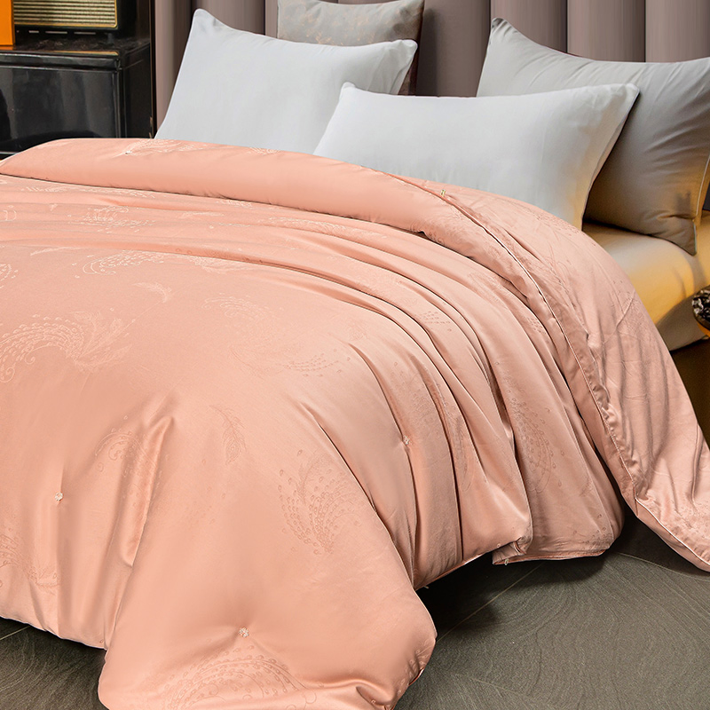 Jacquard Mulberry Handmade Silkworm Silk Duvet 100% Cotton Cover China Quilts for Hot Sleepers