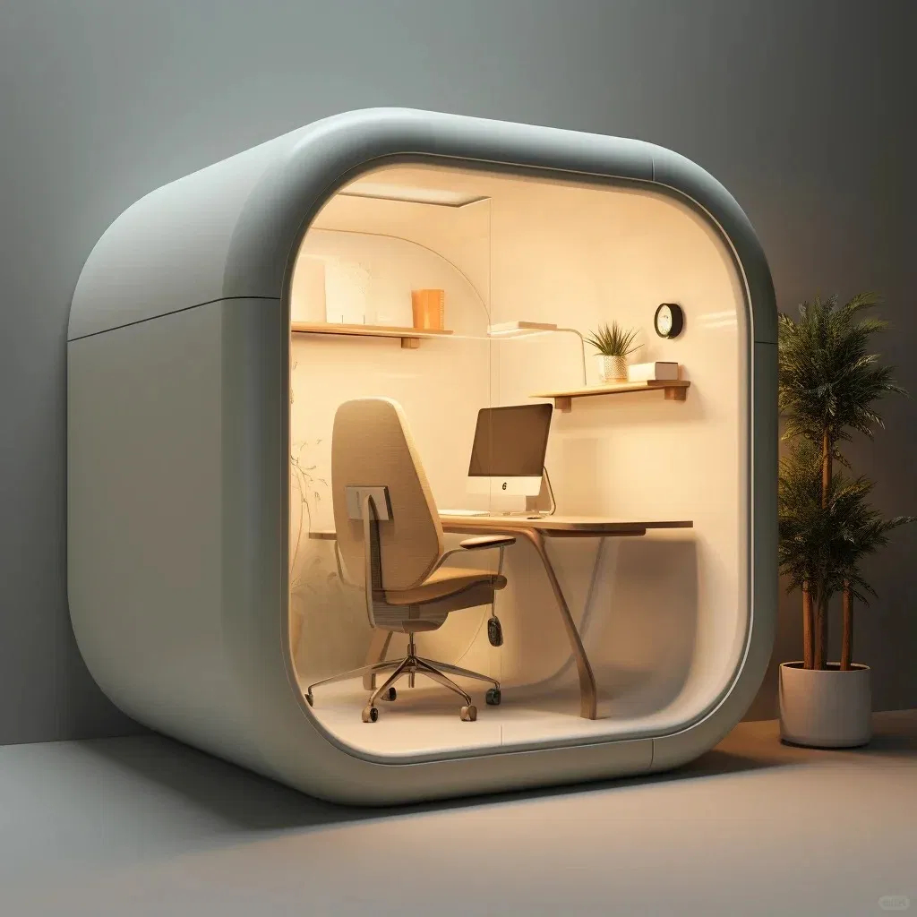 Customized High Sound Insulation Fireproof Vocal Isolation Booth Apple Cabin