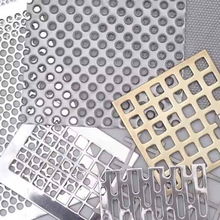 2025 Perforated Mesh Panel Punching Hole Metal Sheet Fence Stainless Steel Perforated Mesh for Decoration and Sound Barrier