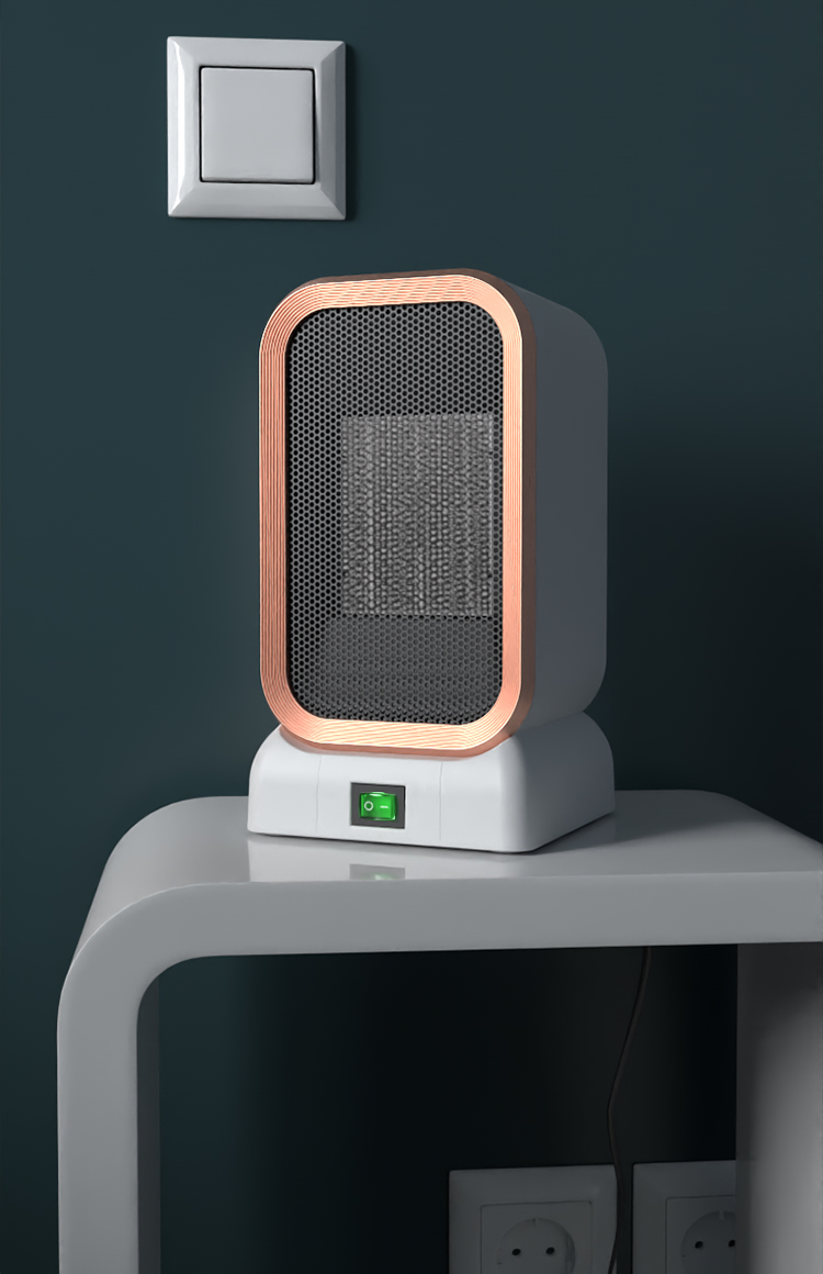 Mini Fan Heater with Tpc and Ceramics Dual Protection Office/Household appliance