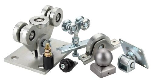 Hanging Door Roller (2 Rollers, Forge Center Plate)