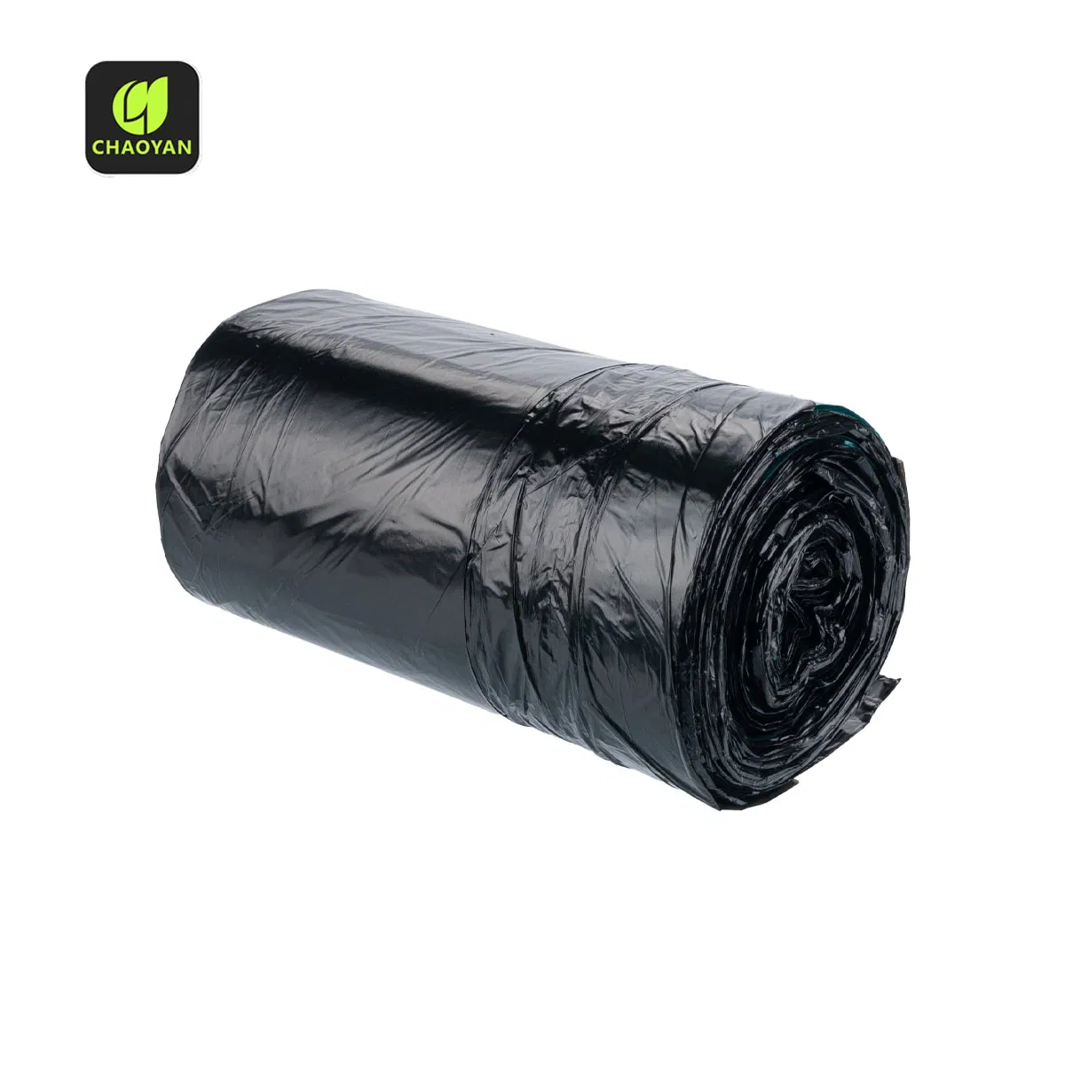 Мусорные пакеты 9 галлонов с логотипом, черные, усиленные