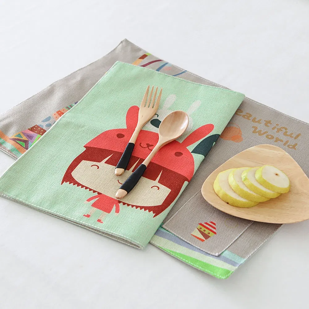 Custom Digital Print Cotton Linen Kitchen Flour Sack Dish Tea Towel