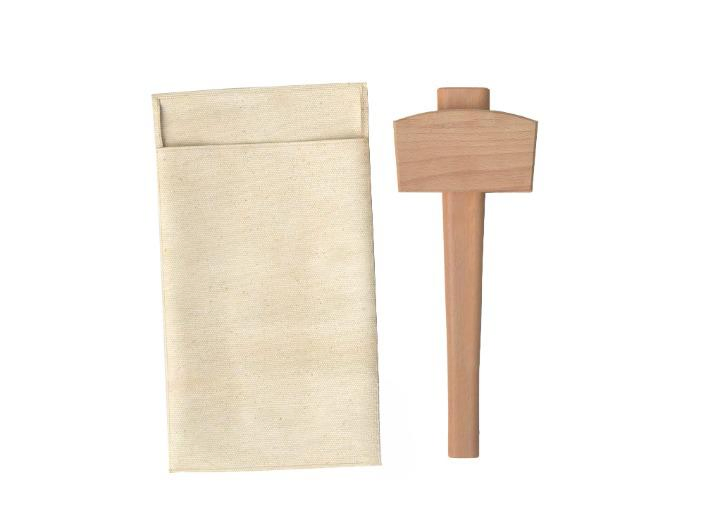 Молоток для льда Lewis Bag с деревянным молотком и холщовой сумкой