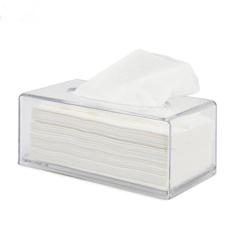 Single Piece Custom Cheap Transparent Plastic Cover Tissue Box